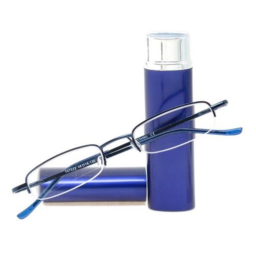 doneren dichtbij Me Mini nylor leesbril +2.50 dpt. + brillenkoker blauw